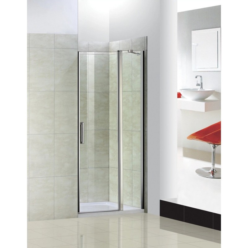 Душевая дверь Good Door Pandora WTW-130-C-CH, 130 х 185 см, распашная, стекло прозрачное, профиль хром, ПД00073