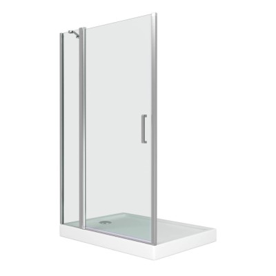 Душевая дверь Good Door Pandora WTW-140-C-CH, 140 х 185 см, распашная, стекло прозрачное, профиль хром, ПД00074