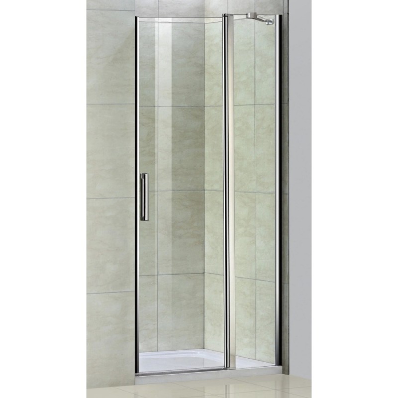 Душевая дверь Good Door Pandora WTW-140-C-CH, 140 х 185 см, распашная, стекло прозрачное, профиль хром, ПД00074