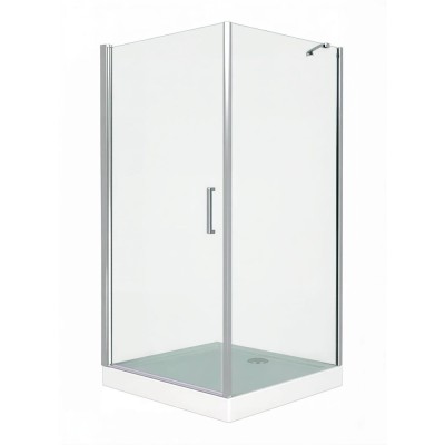 Душевое ограждение Good Door Pandora CR-80-C-CH, 80 x 80 х 185 см, стекло прозрачное, профиль хром, ПД00075