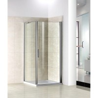 Душевое ограждение Good Door Pandora CR-80-C-CH, 80 x 80 х 185 см, стекло прозрачное, профиль хром, ПД00075