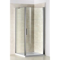 Душевое ограждение Good Door Pandora CR-80-C-CH, 80 x 80 х 185 см, стекло прозрачное, профиль хром, ПД00075