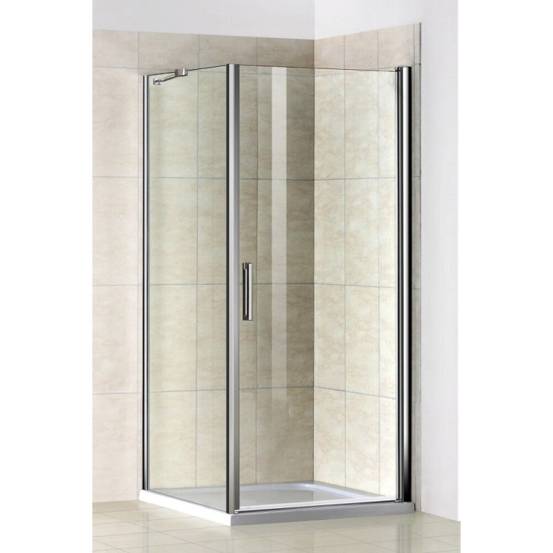 Душевое ограждение Good Door Pandora CR-80-C-CH, 80 x 80 х 185 см, стекло прозрачное, профиль хром, ПД00075