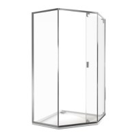 Душевой уголок Good Door Infinity SHW-100-C-CH, ИН00076, 100 х 100 см, стекло прозрачное, профиль хром