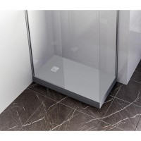 Поддон литьевой Bas Essentia ЛП00076, 160 x 70 см, графит
