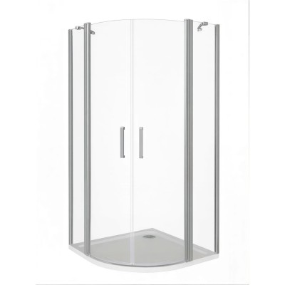 Душевое ограждение Good Door Pandora R-80-C-CH, 80 x 80 х 185 см, стекло прозрачное, профиль хром, ПД00077