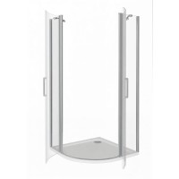 Душевое ограждение Good Door Pandora R-80-C-CH, 80 x 80 х 185 см, стекло прозрачное, профиль хром, ПД00077