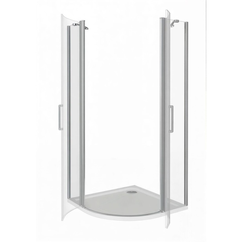 Душевое ограждение Good Door Pandora R-80-C-CH, 80 x 80 х 185 см, стекло прозрачное, профиль хром, ПД00077