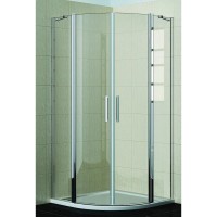 Душевое ограждение Good Door Pandora R-80-C-CH, 80 x 80 х 185 см, стекло прозрачное, профиль хром, ПД00077