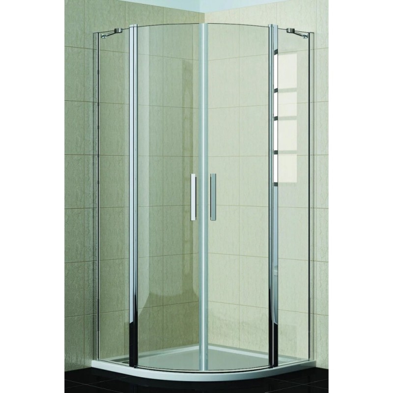 Душевое ограждение Good Door Pandora R-80-C-CH, 80 x 80 х 185 см, стекло прозрачное, профиль хром, ПД00077