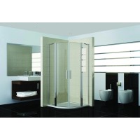 Душевое ограждение Good Door Pandora R-80-C-CH, 80 x 80 х 185 см, стекло прозрачное, профиль хром, ПД00077