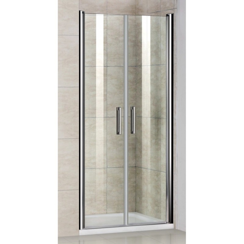 Душевая дверь Good Door Pandora SD-90-C-CH, 90 х 185 см, распашная, стекло прозрачное, профиль хром, ПД00078