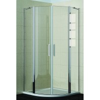 Душевое ограждение Good Door Pandora R-90-C-CH, 90 x 90 х 185 см, стекло прозрачное, профиль хром, ПД00079