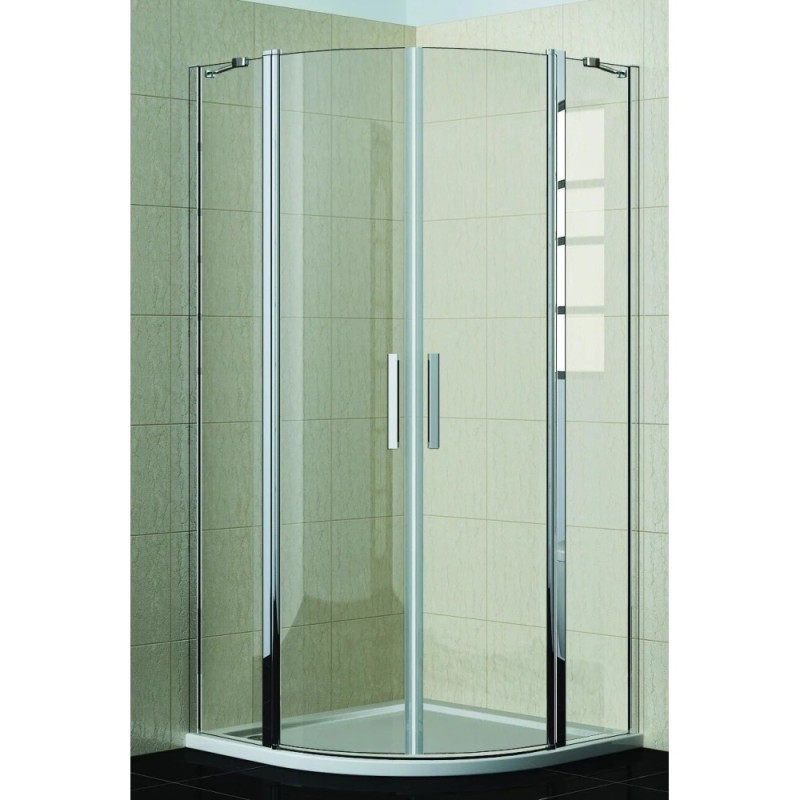 Душевое ограждение Good Door Pandora R-90-C-CH, 90 x 90 х 185 см, стекло прозрачное, профиль хром, ПД00079