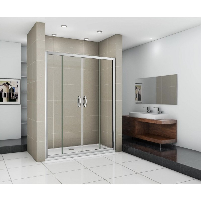 Душевая дверь Good Door Infinity WTW-TD-160-C-CH, 160 х 185 см, стекло прозрачное, профиль хром, ИН00084