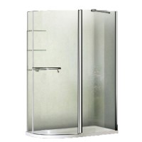Душевое ограждение Good Door Pandora R-120-C-CH 120 х 80 х 185 см, ПД00085, стекло прозрачное, хром, с полотенцедержателем