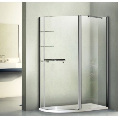 Душевое ограждение Good Door Pandora R-120-C-CH 120 х 80 х 185 см, ПД00085, стекло прозрачное, хром, с полотенцедержателем