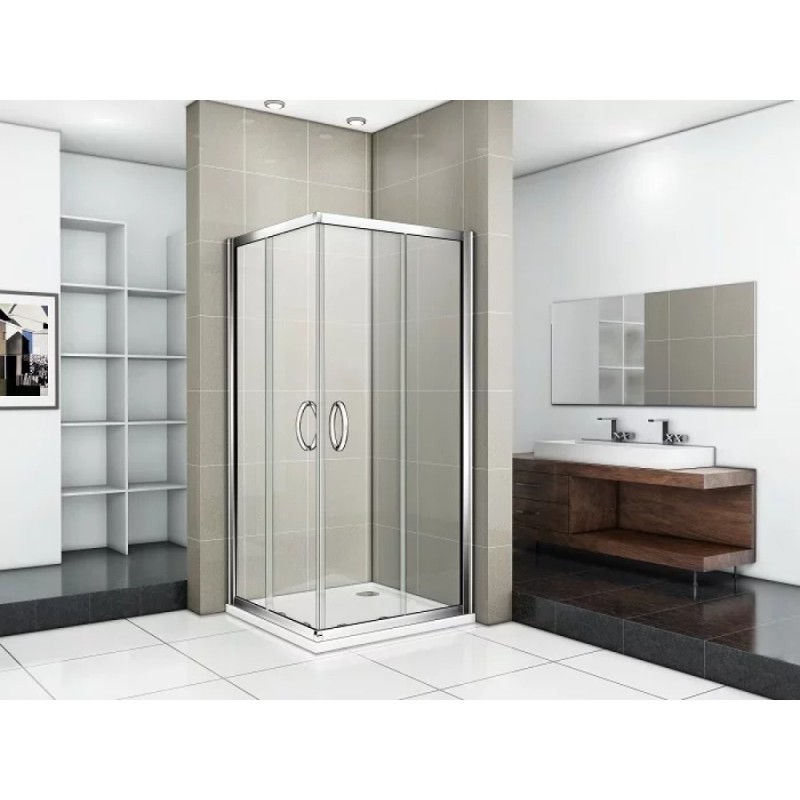 Душевое ограждение Good Door Infinity CR-120-80-C-CH, 120 х 80 х 185 см, стекло прозрачное, профиль хром, ИН00092