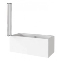 Шторка на ванну Good Door Screen GR4-100-C-CH 100 x 140 см складная, 4 секции, стекло прозрачное, профиль хром, ПД00092