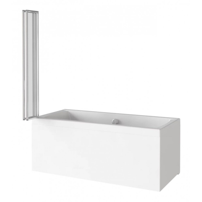 Шторка на ванну Good Door Screen GR4-100-C-CH 100 x 140 см складная, 4 секции, стекло прозрачное, профиль хром, ПД00092
