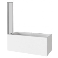 Шторка на ванну Good Door Screen GR4-100-C-CH 100 x 140 см складная, 4 секции, стекло прозрачное, профиль хром, ПД00092