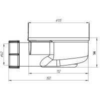 Сифон Good Door для поддонов Essentia/Flow/Stella сЛ00094