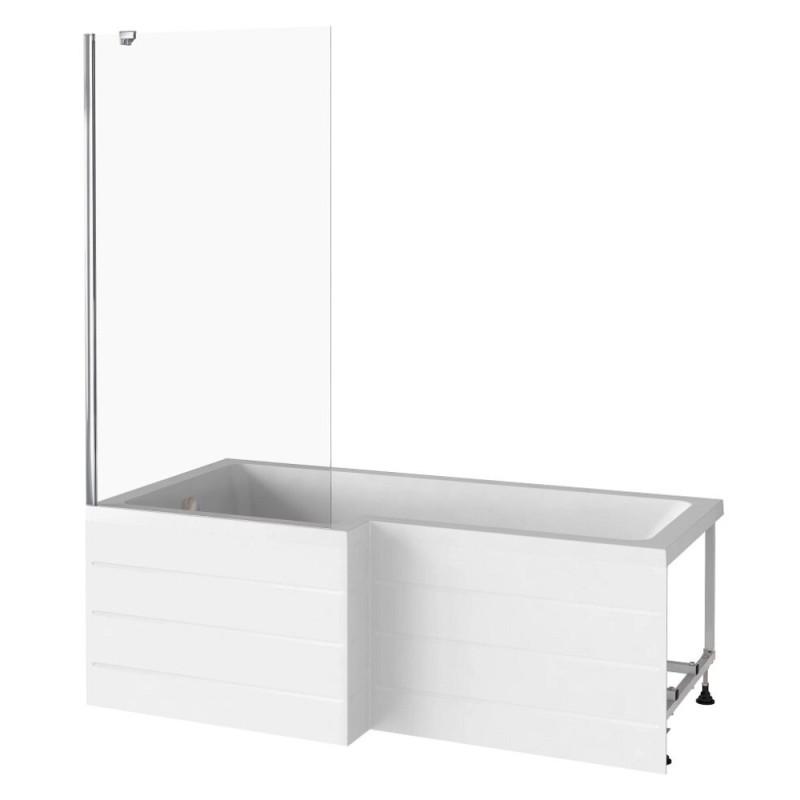 Шторка на ванну Good Door Screen BS-80-C-CH 90 x 140 см неподвижная, стекло прозрачное, профиль хром, ПД00098