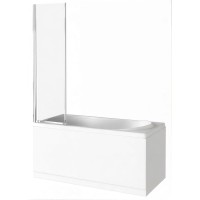 Шторка на ванну Good Door Screen FO-80-C-CH 80 x 140 см распашная, стекло прозрачное, профиль хром, ПД00121