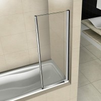 Шторка на ванну Good Door Screen FO-80-C-CH 80 x 140 см распашная, стекло прозрачное, профиль хром, ПД00121