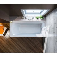 Ванна акриловая Bas Аякс В 00128, 150 х 75 см, в комплекте с каркасом, белый