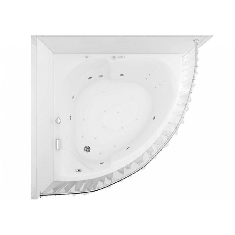 Карниз для ванны Aquanet Palau 00157485 140*140 см полукруглый