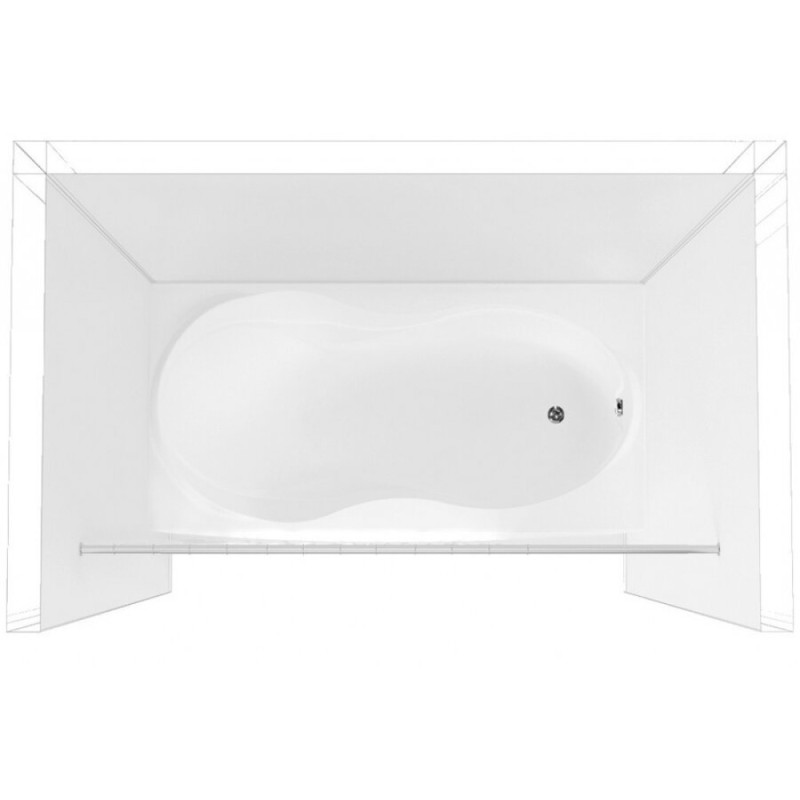 Карниз для ванны Aquanet 00158951 190 см прямой