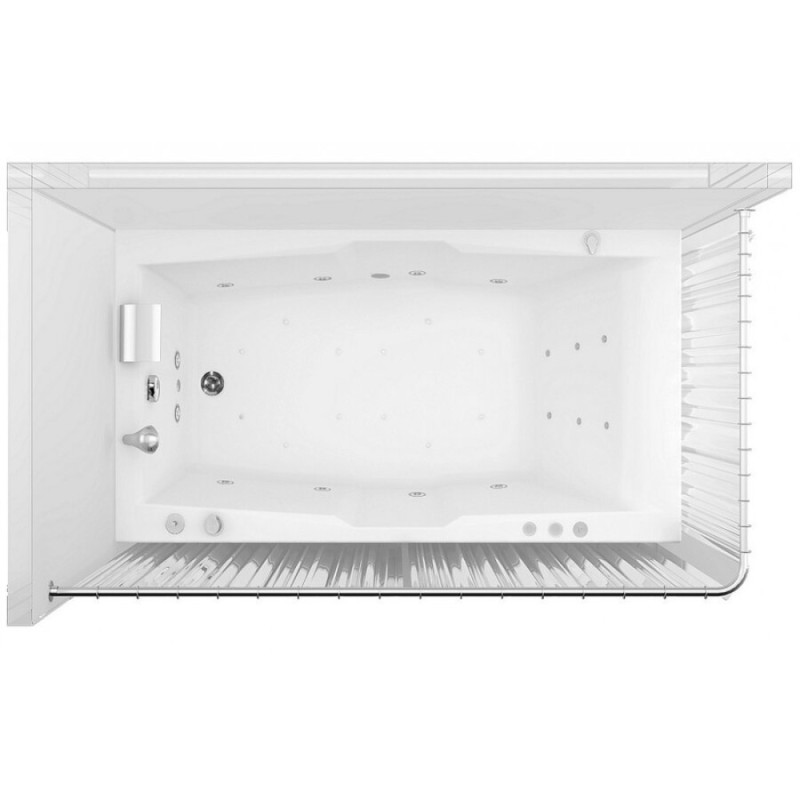 Карниз для ванны Aquanet 00165118 180*80 см Г-образный