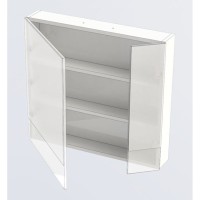 Зеркало-шкаф Aquanet Нота 75 (камерино) 00165130, цвет белый