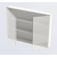 Зеркало-шкаф Aquanet Нота 90 (камерино) 00165371, цвет белый