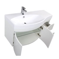 Тумба под раковину Aquanet Опера 2-115 L (2 дверцы, 2 ящика) 00169613, левая, цвет белый
