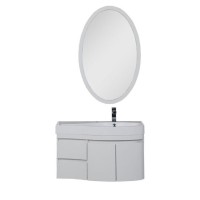 Тумба под раковину Aquanet Сопрано 2-95 L (2 дверцы, 2 ящика) 00169631, левая, цвет белый
