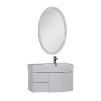 Тумба под раковину Aquanet Сопрано 2-95 L (2 дверцы, 2 ящика) 00169631, левая, цвет белый