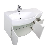 Тумба под раковину Aquanet Сопрано 2-95 L (2 дверцы, 2 ящика) 00169631, левая, цвет белый