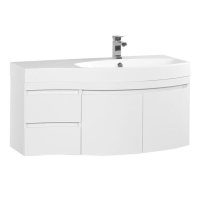 Тумба под раковину Aquanet Опера 2-115 R (2 дверцы, 2 ящика) 00169654, правая, цвет белый