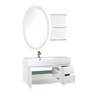 Тумба под раковину Aquanet Опера 2-115 R (2 дверцы, 2 ящика) 00169654, правая, цвет белый