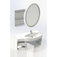 Тумба под раковину Aquanet Опера 2-115 R (2 дверцы, 2 ящика) 00169654, правая, цвет белый
