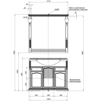 Зеркало Aquanet Лагуна 105 00175304
