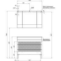 Зеркало-шкаф Aquanet Верона 100 (камерино) 00175383, цвет белый