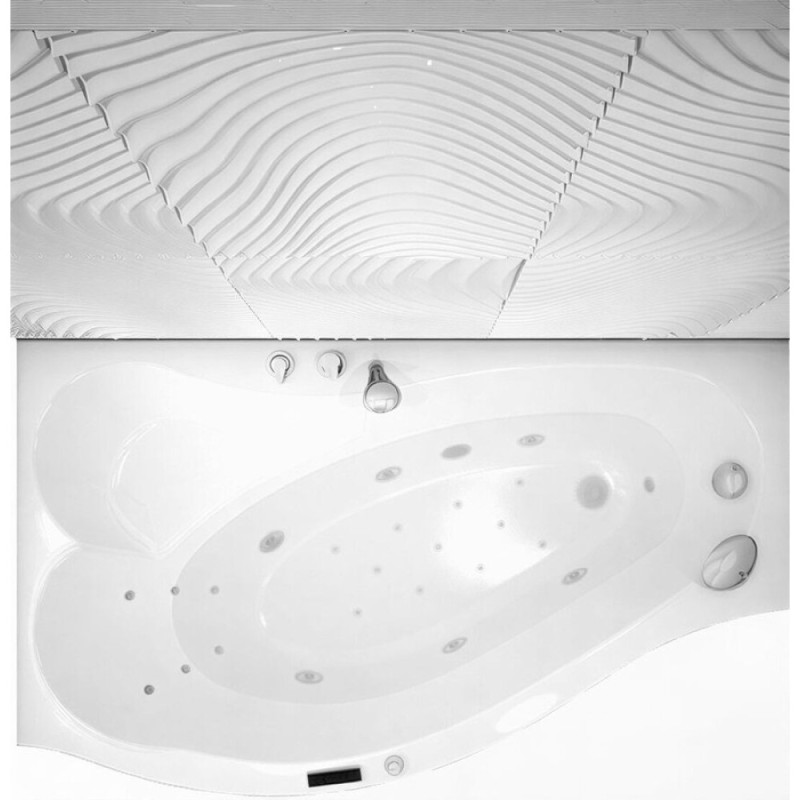 Карниз для ванны Aquanet Palma 00177835 170*90/60 см дугообразный