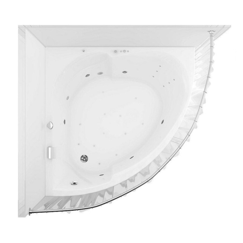 Карниз для ванны Aquanet Fregate 00179493 120*120 см полукруглый