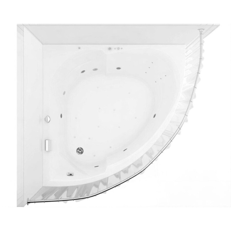 Карниз для ванны Aquanet Fregate 00179493 120*120 см полукруглый