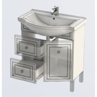 Тумба под раковину Aquanet Стайл 75 00181499 (1 дверца, 2 ящика)