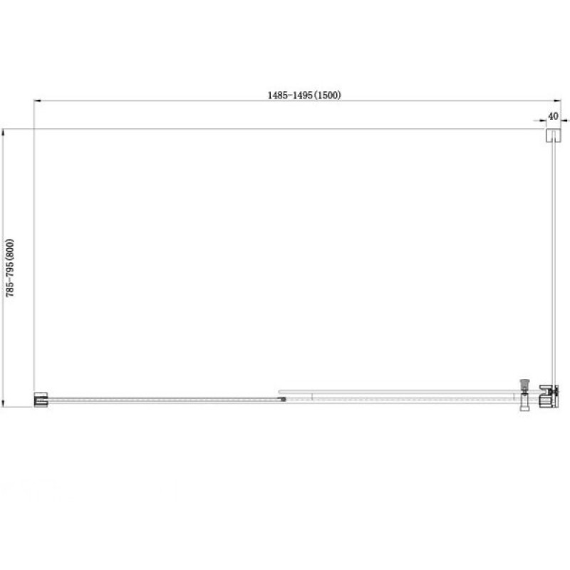 Душевой уголок Aquanet Delta NPE1131 150 x 80 см, 00183845, стекло прозрачное