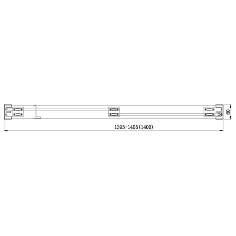 Душевая дверь Aquanet Delta NPD6122 140 x 200 см, 00183848, стекло прозрачное
